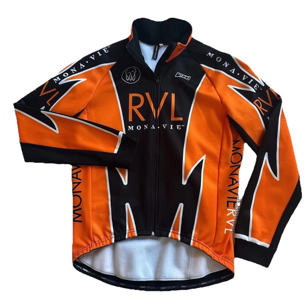 DNA Cycling Men’s Jacket L-Italy Long Sleeve Wind Off Insulated Full Zip Jersey